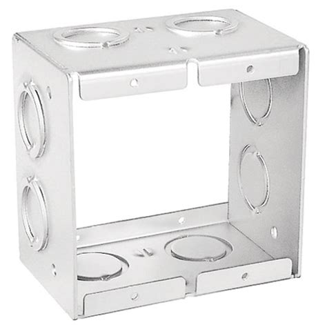 double gang wall box extension steel|receptacle box extension ring.